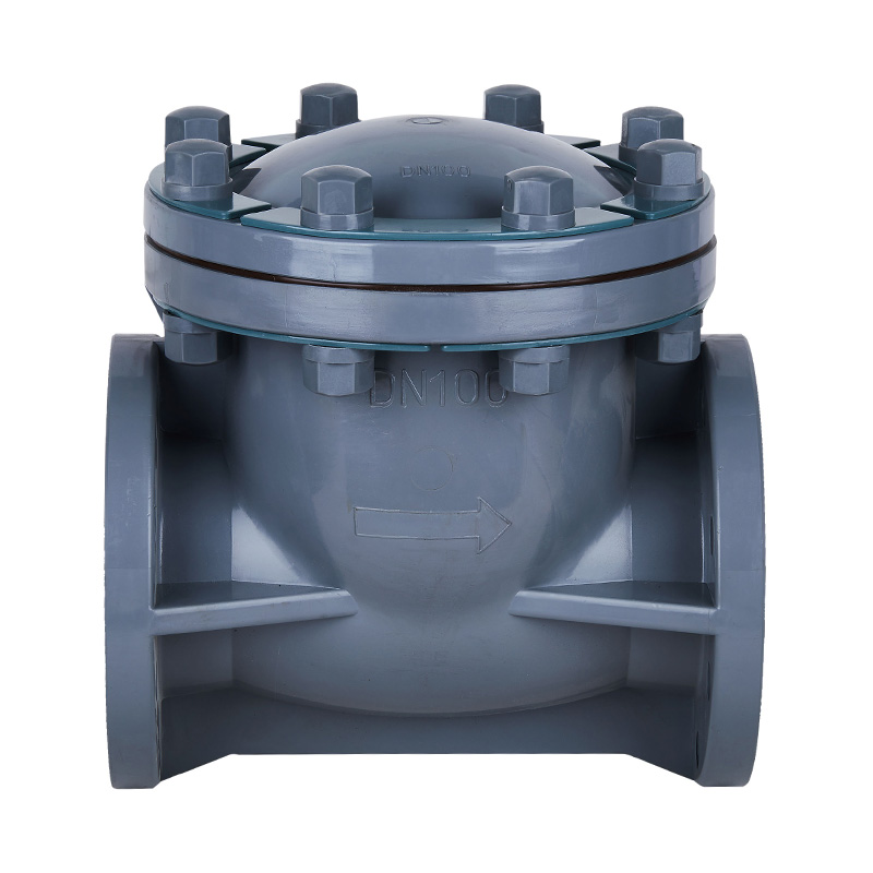 PVC-C H44F-10V Typ houpačky Zpětný ventil DN15-300 1/2'-12' ANSI Standard
