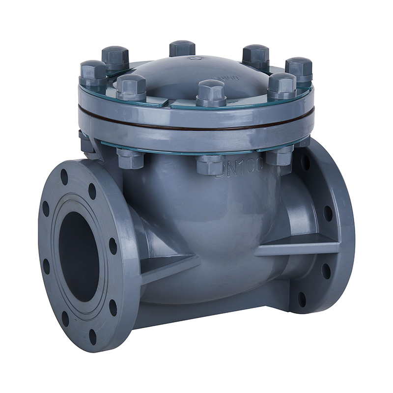 PVC-C H44F-10V Typ houpačky Zpětný ventil DN15-300 1/2'-12' ANSI Standard