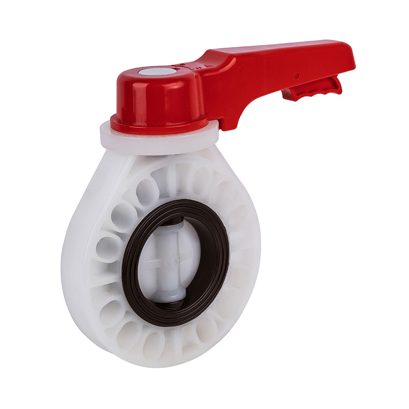 PVDF D71X-10F klapkový ventil s rukojetí DN15-200 GB standardní