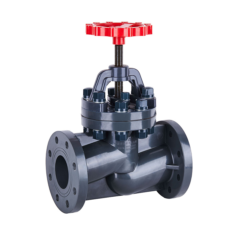 PVC-U J41F-10U Flange Type Globe Valve DN15-150 GB Standard