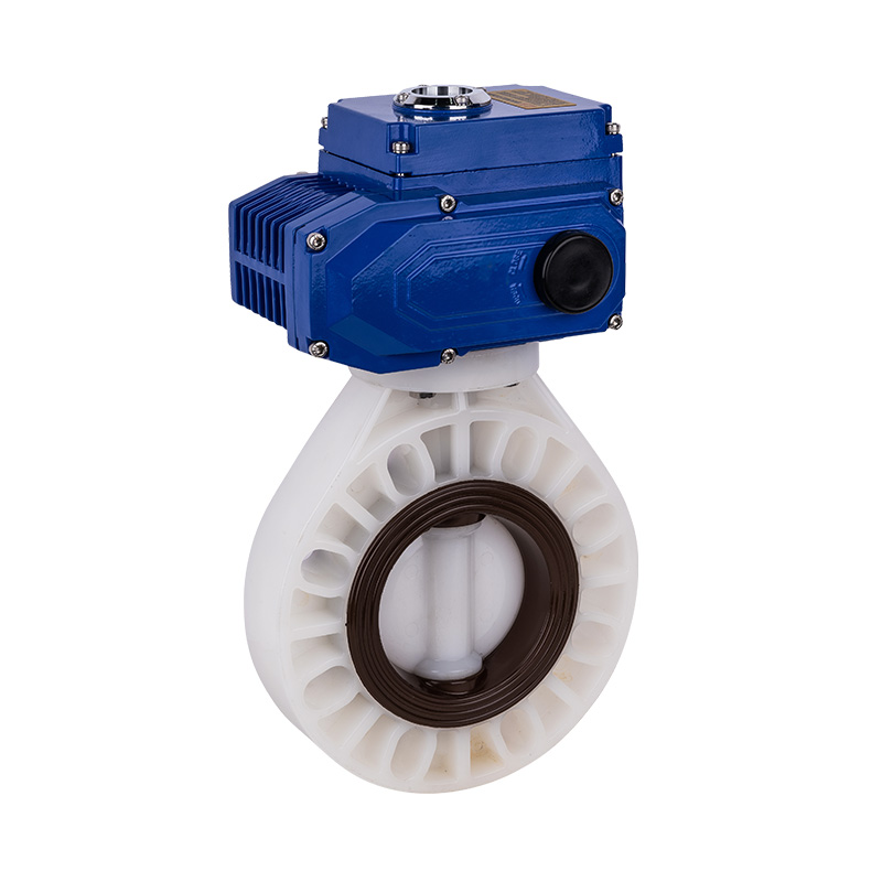 PVDF D971X-10F elektrický klapkový ventil DN40-1000 40A-1000A JIS Standard