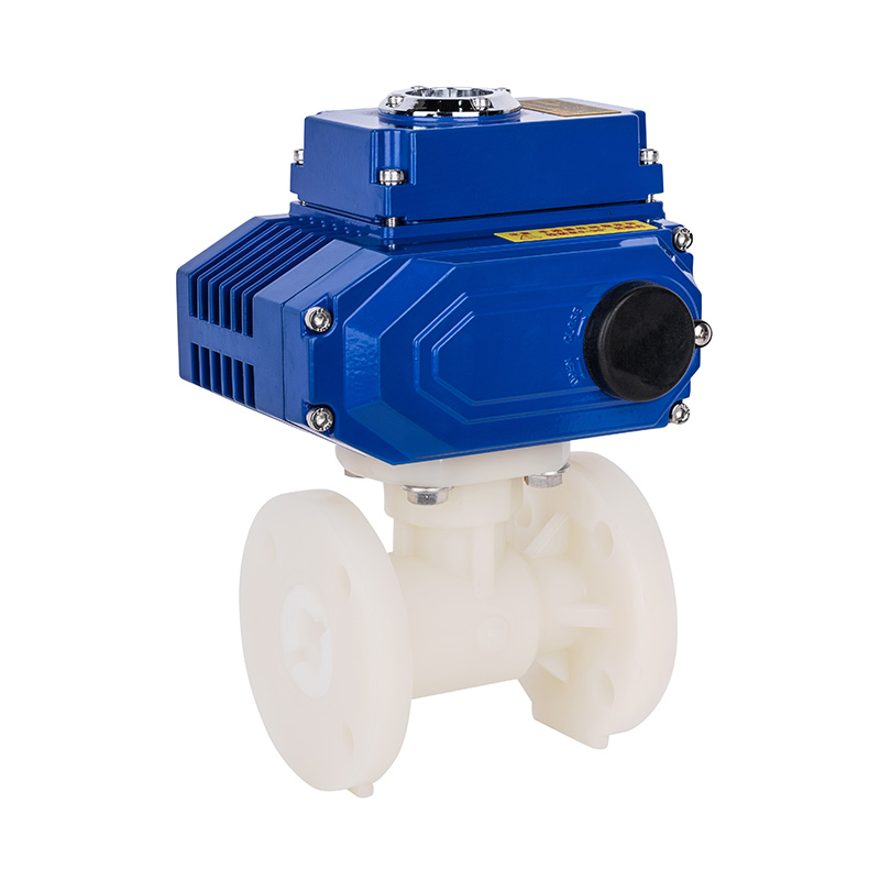 PVDF D941F-10F elektrický přírubový kulový ventil DN15-300 GB standardní